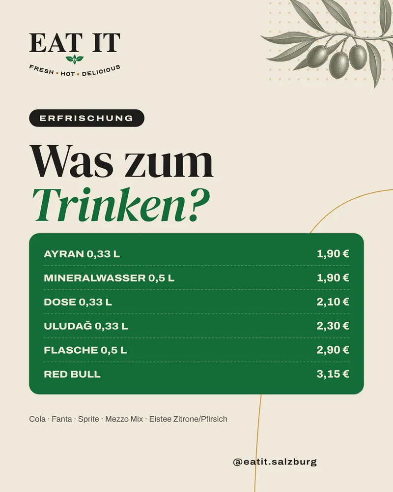 Getränke bei EAT IT